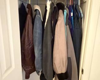 Closet with jackets