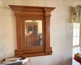 Hand Crafted Oak mirror
