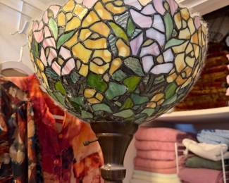 Stained glass floor lamp