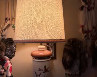 Lamp with mallards