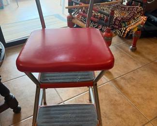 VTG  Cosco kitchen metal step stool chair