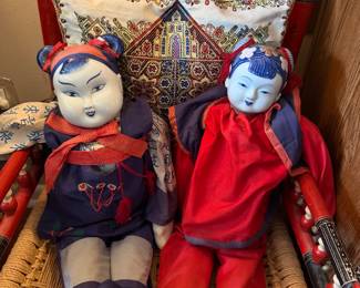 Asian porcelain dolls