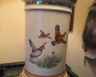 Lamp with mallards