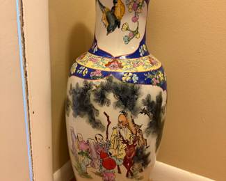 Asian tall vase