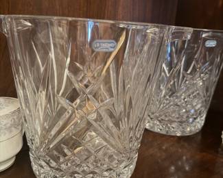 Crystal ice buckets