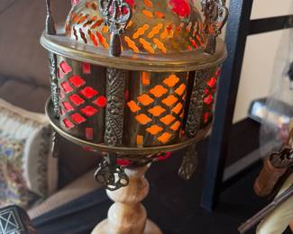 vintage Moroccan-style table lamp