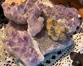 Amethyst crystals