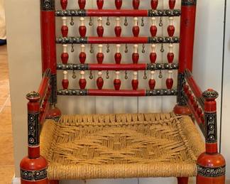  Yes a Vintage Punjabi wedding chair from Pakistan.  