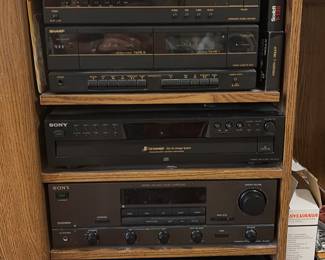 Stereo equipment, Sony @ Sharp