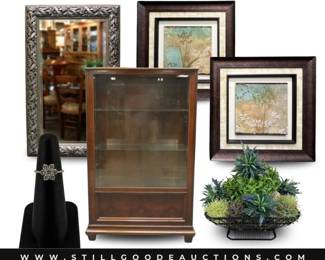 Quilts, antique books, Wedgwood, RC car, skates, Arthur Court, Department 56, Brighton, tapestry, Fostoria, sterling silver, artwork, mirrors, brooches, Jim Shore, original paintings, coins, and more!