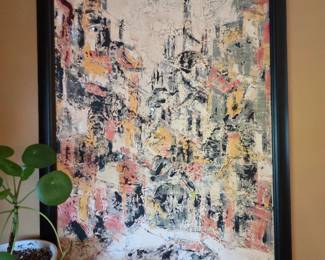 Harry Mintz '61 Signed Abstract Expressionist Painting