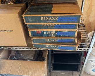 BISAZZA Italian Glass Mosaic Tile Mural • Large-Scale Figural / Portrait Mosaic • Luxury Italian Art Glass • Numbered Installation Panels • Complete in 5 Original Boxes • Architectural Mosaic Wall Installation • Bisazza Mosaico • Made in Italy