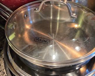 Viking & Cuisinart Stainless Steel Cookware Assortment, Pots, Pans, Roasting Pans & Lids