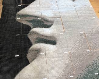 BISAZZA Italian Glass Mosaic Tile Mural • Large-Scale Figural / Portrait Mosaic • Luxury Italian Art Glass • Numbered Installation Panels • Complete in 5 Original Boxes • Architectural Mosaic Wall Installation • Bisazza Mosaico • Made in Italy