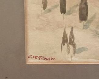 C.W. Gilman Signed Watercolor
