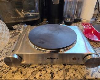 Cusimax Stainless Steel Single-Burner Electric Hot Plate / Portable Cooktop