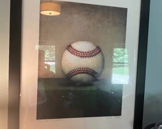 Kessler "Still Life with Baseball" Signed Print 2012