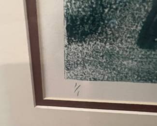 Jack R Eggman Signed Mixed Media Original Monotype 1/1