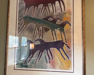 Jack R Eggman Signed Mixed Media Original Monotype 1/1