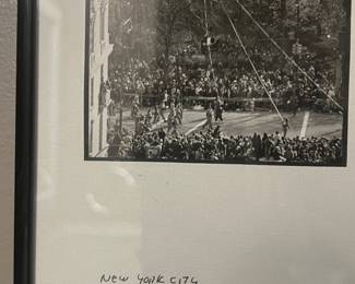 Barbara Rosenberg Signed/Numbered Print 32/250, 4-Panel Sequence of 1996 Macy's Thanksgiving Parade featuring Spiderman Parade Balloon