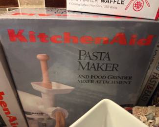 KitchenAid Pasta Maker & Food Grinder Mixer Attachment Set, Boxed