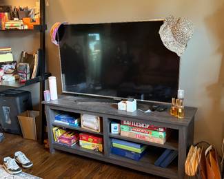 LG Large-Screen Smart TV, Contemporary Media Console, Board Games & Home Entertainment Collection