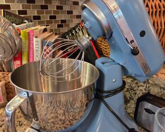 KitchenAid Artisan Series Tilt-Head Stand Mixer, Blue with Stainless Steel Bowl & Wire Whip