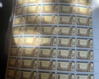Verbiage: 1962 U.S. Dag Hammarskjöld 4¢ Memorial Stamp – Mint Sheet with Plate Numbers, honoring the United Nations Secretary-General and Nobel Peace Prize recipient.