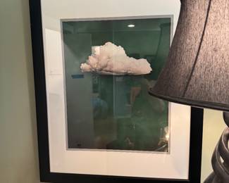 Framed Contemporary Cloud Photography Print / Minimalist Sky Art