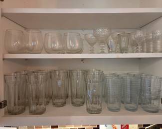 Assorted Drinking Glass & Crystal Stemware Collection