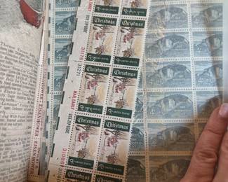 Vintage 1962 U.S. Mint Postage Stamp Collection – Homestead Act Centennial & First U.S. Christmas Issue – Mint Sheets & Plate-Number Multiples – Original Selvage