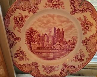 Johnson Brothers Old Britain Castles, Red Transferware Plate