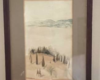 C.W. Gilman Signed Watercolor