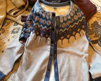 Lazy Dog Fair Isle Button-Front Knit Cardigan Sweater