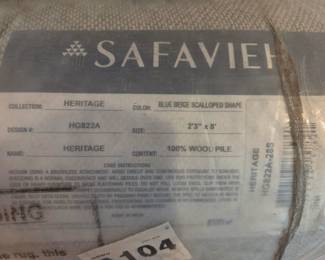 Safavieh Scalloped Runner 100% Wool 2'3 x 8' HG822A