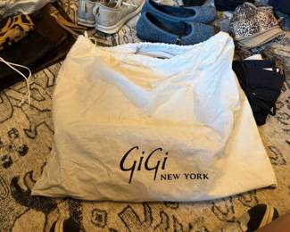 GIGI New York Python Embossed Leather Handbag