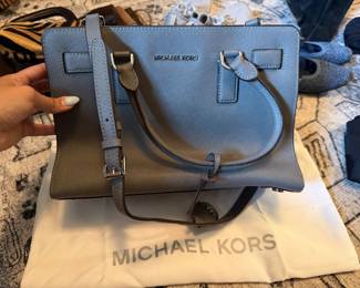 Michael Kors Dillon Saffiano Leather Satchel with Dustbag