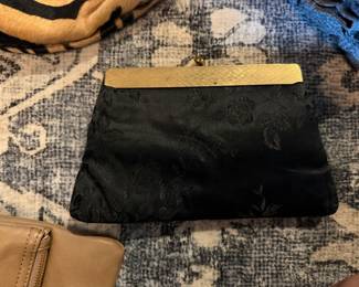 Black Satin Clutch