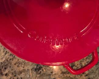Cuisinart Red Enameled Cast-Iron Dutch Oven with Lid