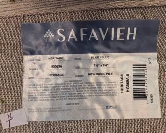 Safavieh Blue Traditional Oriental 100% Wool Area Rug 7'6x10