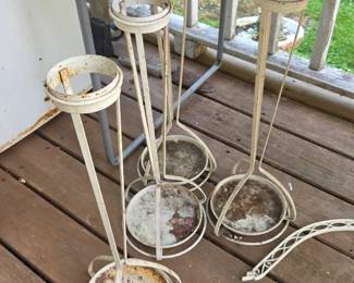 Vintage plant stands