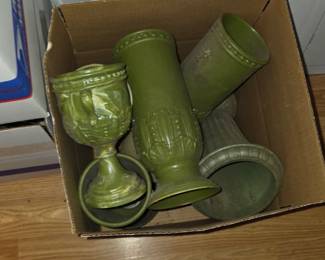 Boxes of vintage florist