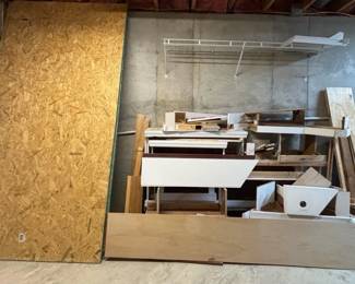 Mystery Lot of Wood Scraps  Large Pieces of Plywood