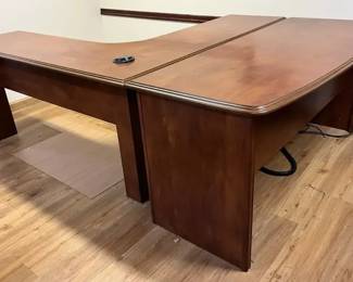 Executive Desk Dual Workstation 2pc