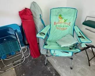 Camp Chairs and Personal Cooler