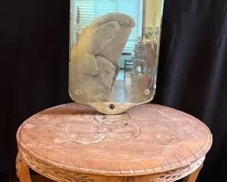 Antique Side Table and Mirror