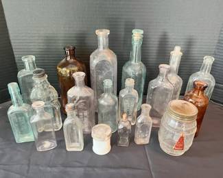 Antique Glass Medicine Bottles