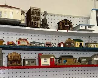 Miniature Buildings for Train Set
