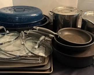 Cooking Pots, Roasters, Analon Skillets, Baking Pans