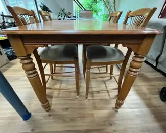 Bar Height Table and Chairs